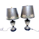 A Pair of Toleware Lamps