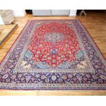 A fine, antique, Isfahan, Persian carpet