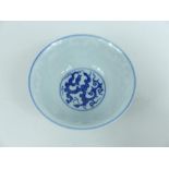 A Chinese blue and white porcelain bowl