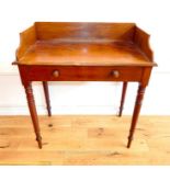 A Victorian mahogany washstand