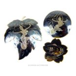 Three Vintage Brooches