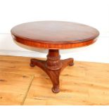 Victorian Mahogany Circular Breakfast Table