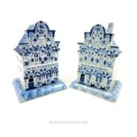 Two Dutch Delft Pastille Burner