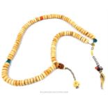 Tibetan Bone Beaded Pendant