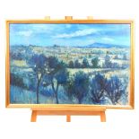 A mid 20th century French oil on canvas landscape