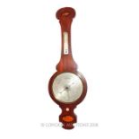 Victorian Mahogany Banjo Barometer