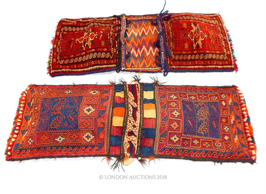 Two, fine old, North-east, Persian, saddle-bags