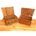 Two Wicker Vintage baskets