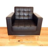 Black Leather Armchair