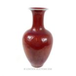 Sang de Boeuf Vase