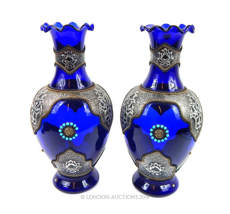 Pair of Blue Vases