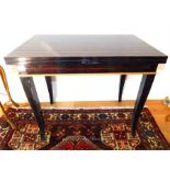 French Macassar Ebony Tea Table