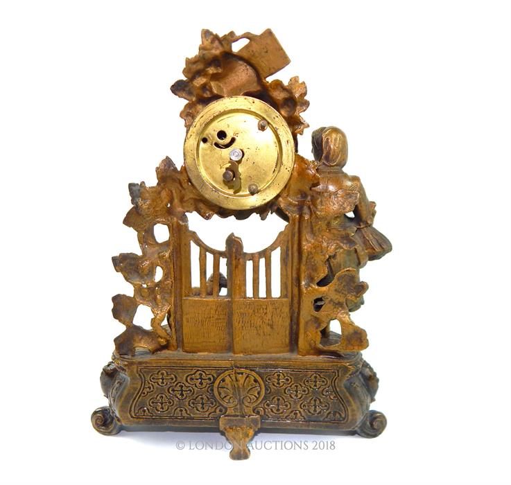 Circa 19th Century Spelter Clock - Image 4 of 4