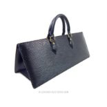 An authentic Louis Vuitton, black, leather handbag