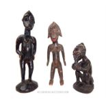 Three African Carved Statues