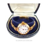 Gold ladies wristwatch