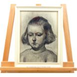 Charcoal study of a child, Jan Sluijters