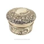 A late Victorian sterling silver box