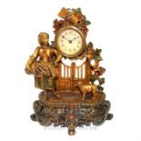 Circa 19th Century spelter clock