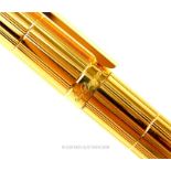 S.T. Dupont, French, gold plated, biro pen