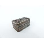 A 19th century silver talismanic reliquary box