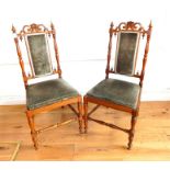 Pair of Rosewood Child Chairs