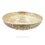 An Asian silver bowl
