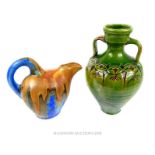 Two pieces of Art Nouveau pottery