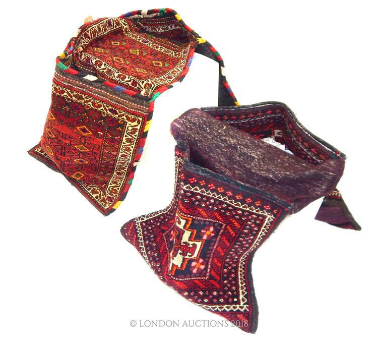 Two fine southwest Persian Qashqai saddle bags - Image 2 of 2