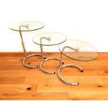 Set of three Eileen Gray tables