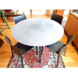 Designer, Italian, table & chairs