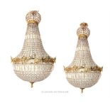 Pair of crystal chandelier