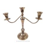 A Cartier sterling silver candelabra