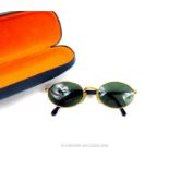 A pair of cased, Mont-Blanc sunglasses