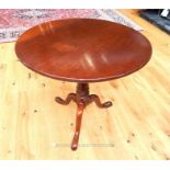 Georgian Mahogany Tilt Top Occasional Table