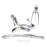 Designer aluminium items by Alessi and others