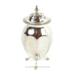 A sterling silver sugar caster