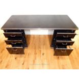 Black Art Deco desk, Terrence Conran