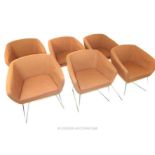 Set of six Italian designer Sitia chairs