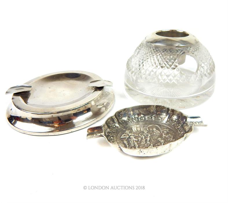 A Maltese sterling silver ashtray and other items - Image 2 of 2