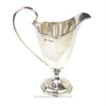 A late Victorian sterling silver cream jug