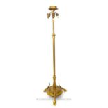 Weighty brass lamp