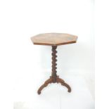 An olivewood occasional table