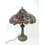 A Tiffany style table lamp