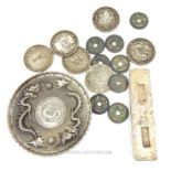 Chinese white metal coin collection