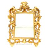 Late 19th Century Baroque style gilt mirror George II style-Acanthus mirror