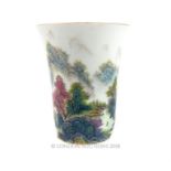 Chinese famille rose porcelain beaker