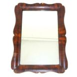 18th Century walnut veneered wall mirror