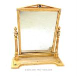 Aesthetic movement painted pine toilet mirror