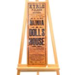 A Dolls House theatre poster, Henrik Ibsen